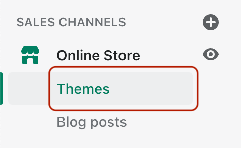 Themes in your Shopify Store